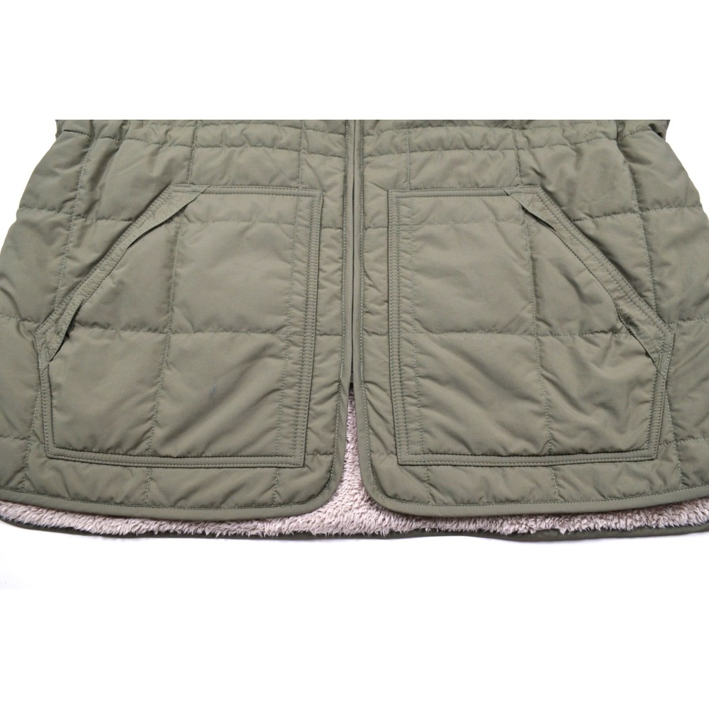 Carhartt Rain Defender Green Vest Womens L Sherpa Lined Full Zip Pockets Relaxed - Picture 9 of 16